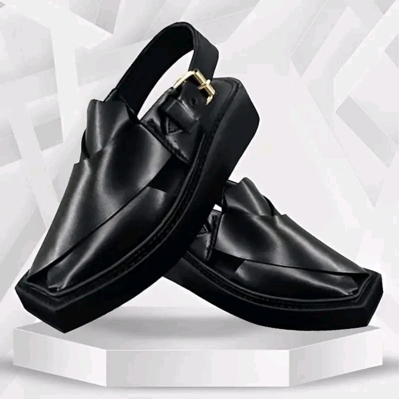 Khan's Wear - Kaptaan Chappal Men's - Black