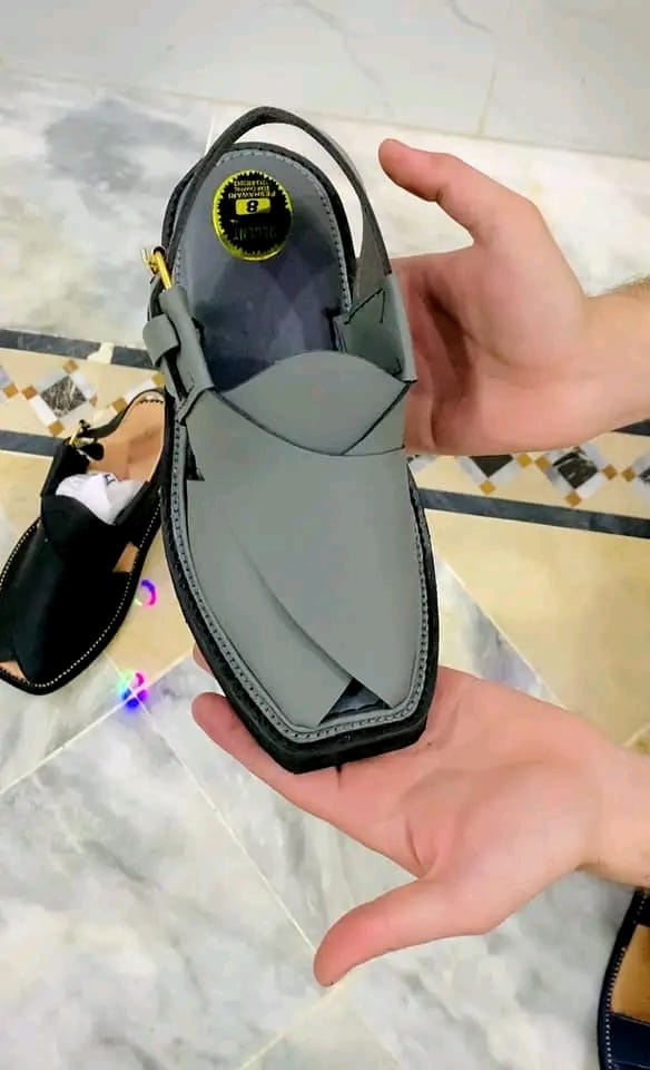 Khan's Wear - Kaptaan Chappal Men's - Grey